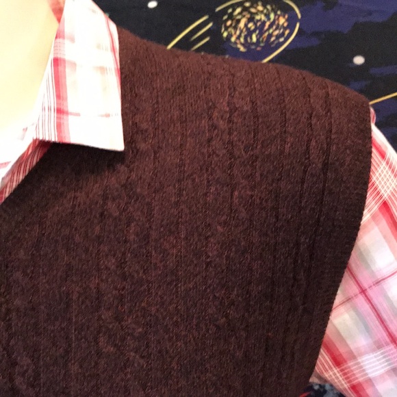 Geoffrey Beene V neck sweater Vest - Picture 5 of 17